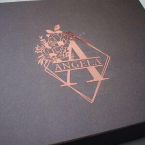 Personalised Gift Box with Rose Gold writing